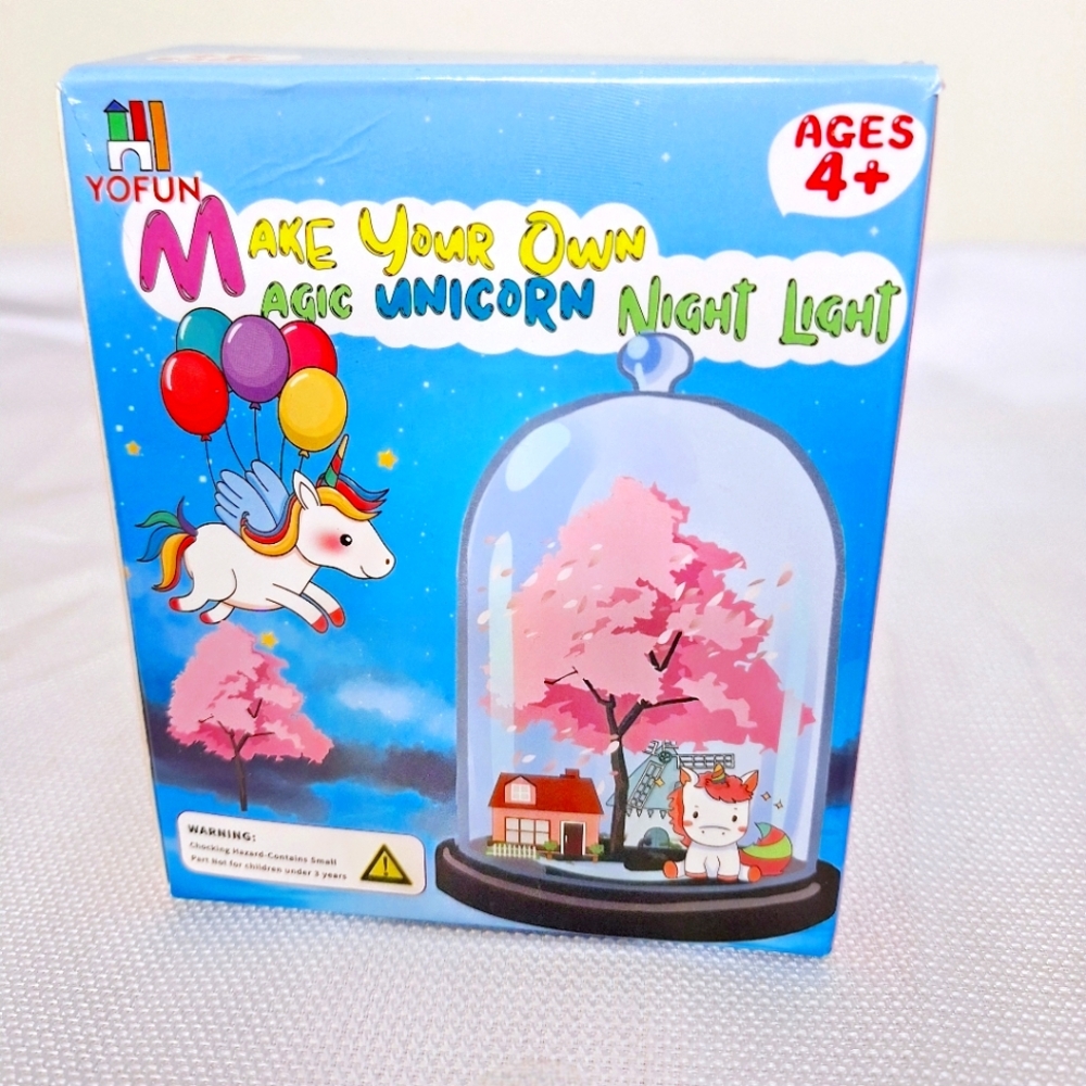 NWB YoFun brand "The Unicorn at Night" Build your own unicorn night light kit.
